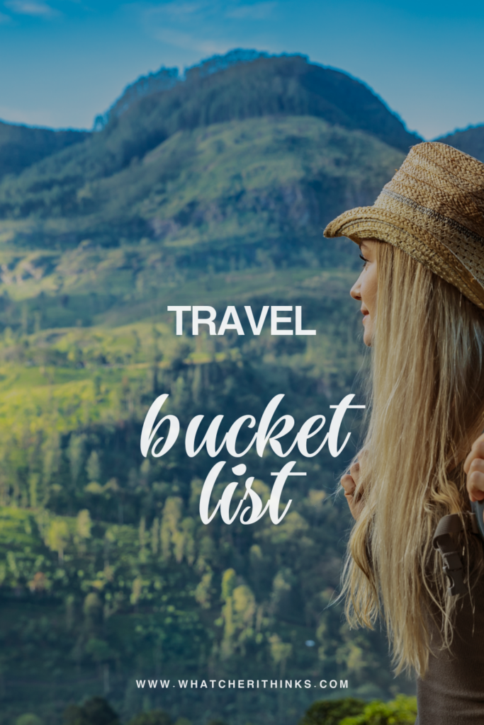 travel bucket list pinterest graphic.