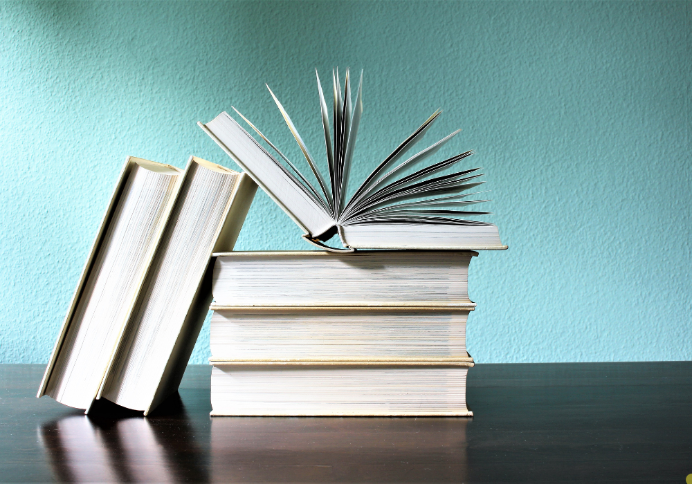 Books on Table » WhatCherithInks books on a table