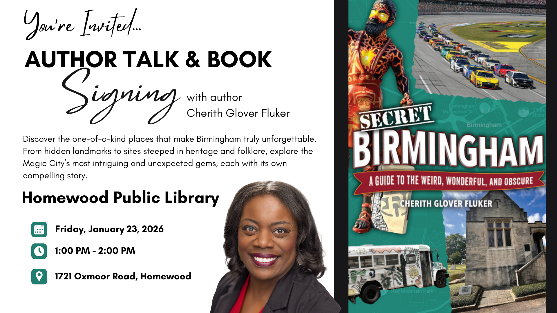 Secret Birmingham - Homewood Library Event_January 23 » WhatCherithInks